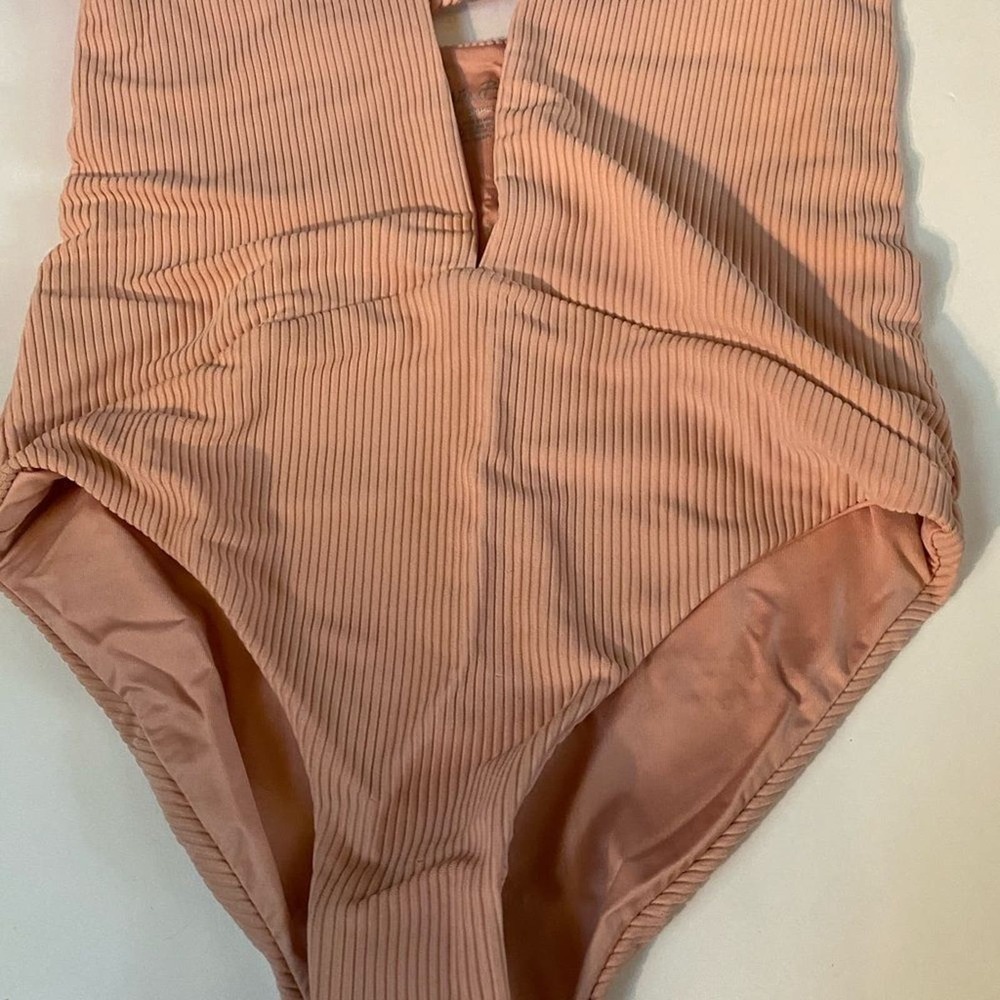 Frankie's Lilly Ribbed One Piece Bathing Suit nwt - Picture 5 of 12